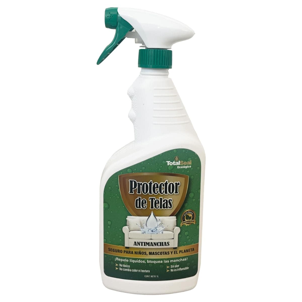 High Clean Teflon Protector De Telas Repelente De Manchas Total Seal Litro